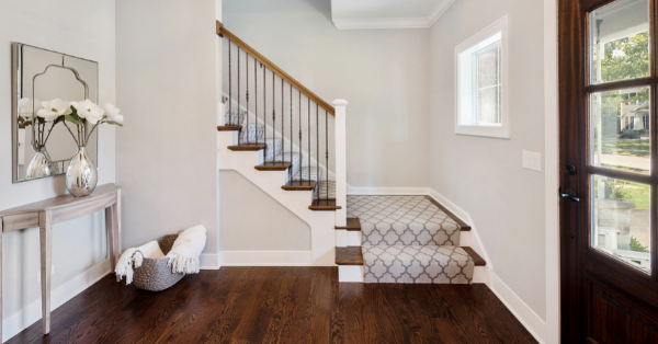 carpeted stairs