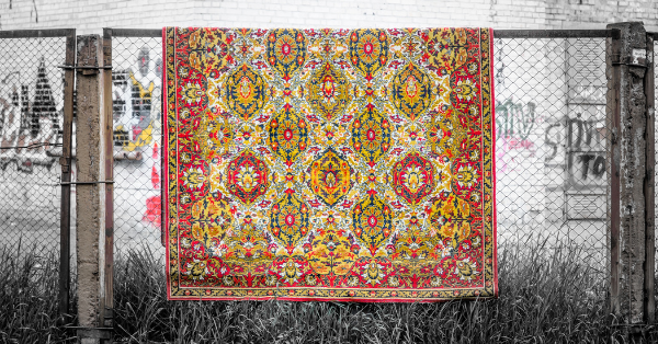 Carpet drying under the sun Carpet drying under the sun