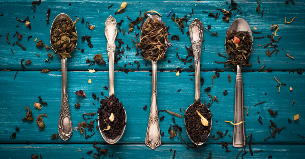 Dry tea leaves Dry tea leaves