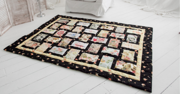 Quilted patchwork rugs