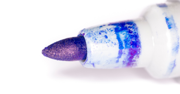 Stains of a marker pen Stains of a marker pen