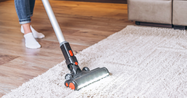 Vacuum the Berber carpet Vacuum the Berber carpet