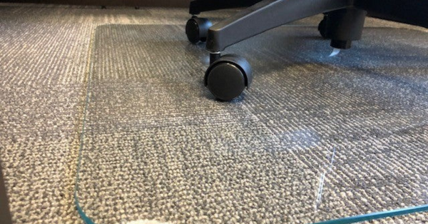 Glass chair mat