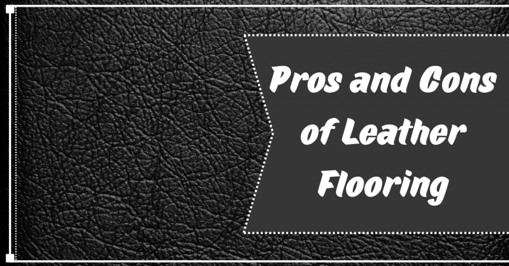 Leather flooring