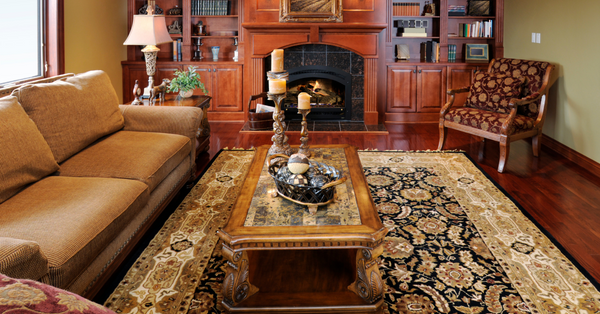 Persian rug in living room